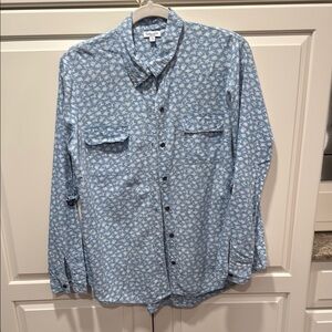 Blue Floral Button-Up Shirt - Splendid